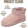 imageProject Cloud 100 Genuine Leather Girls Boots  Water Resistant ampamp Lightweight Ankle Boots with Memory Foam  Cozy ampamp Fur Non Slip Kids Boots for Girls ampamp Boys Perfect for FallPink