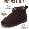 imageProject Cloud 100 Genuine Leather Girls Boots  Water Resistant ampamp Lightweight Ankle Boots with Memory Foam  Cozy ampamp Fur Non Slip Kids Boots for Girls ampamp Boys Perfect for FallChocobrown Suede