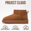 imageProject Cloud 100 Genuine Leather Girls Boots  Water Resistant ampamp Lightweight Ankle Boots with Memory Foam  Cozy ampamp Fur Non Slip Kids Boots for Girls ampamp Boys Perfect for FallChestnut