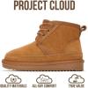 imageProject Cloud 100 Genuine Leather Kids Boots  Lightweight FurLined Ankle Boots for Girls ampamp Boys with Memory Foam Insole  NonSlip Winter Kids Shoes NevadaChestnut Suede