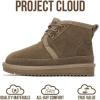 imageProject Cloud 100 Genuine Leather Kids Boots  Lightweight FurLined Ankle Boots for Girls ampamp Boys with Memory Foam Insole  NonSlip Winter Kids Shoes NevadaTaupe Suede
