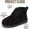 imageProject Cloud 100 Genuine Leather Kids Boots  Lightweight FurLined Ankle Boots for Girls ampamp Boys with Memory Foam Insole  NonSlip Winter Kids Shoes NevadaBlack Suede