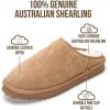 imageProject Cloud Mens Slippers 100 Genuine Leather and Genuine Shearling Lining  House Slippers for Men with Memory Foam Insole  Lightweight ampamp Non Slip Mens House Shoes ChillChestnut Suede