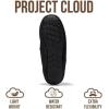 imageProject Cloud Mens Slippers 100 Genuine Leather with Memory Foam Insole Mens Shoes  NonSlip and Lightweight Indoor and Outdoor Slippers for Men OswinBlack Leather