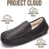 imageProject Cloud Mens Slippers 100 Genuine Leather with Memory Foam Insole Mens Shoes  NonSlip and Lightweight Indoor and Outdoor Slippers for Men OswinChoco Brown Leather
