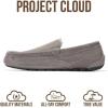 imageProject Cloud Mens Slippers 100 Genuine Leather with Memory Foam Insole Mens Shoes  NonSlip and Lightweight Indoor and Outdoor Slippers for Men OswinGrey Suede