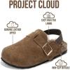 image:imageProject Cloud 100 Genuine Leather Kids Clogs with Cork Footbed Arch Support  NonSlip Slippers ampamp Sandals for Boys ampamp Girls FootwearBrown Fur Lined