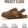 imageProject Cloud 100 Genuine Leather Kids Clogs with Cork Footbed Arch Support  NonSlip Slippers ampamp Sandals for Boys ampamp Girls FootwearChestnut Fur Lined