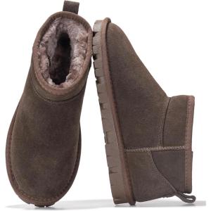 imageProject Cloud 100 Genuine Leather Ankle Boots for Women  Water Resistant Womens Boots with Memory Foam Insole  Comfortable Fall Shoes for Women 2025 HikeyChocolate Brown Suede