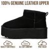 imageProject Cloud 100 Genuine Leather Ankle Boots for Women  AntiSlip Memory Foam Insole Womens Boots  Lightweight Winter Womens Shoes Ankle Booties for Women HuggyBlack