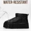 imageProject Cloud 100 Genuine Leather Ankle Boots for Women  AntiSlip Memory Foam Insole Womens Boots  Lightweight Winter Womens Shoes Ankle Booties for Women HuggyBlack Leather