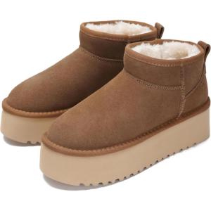 imageProject Cloud 100 Genuine Leather Ankle Boots for Women  AntiSlip Memory Foam Insole Womens Boots  Lightweight Winter Womens Shoes Ankle Booties for Women HuggyMocha Suede