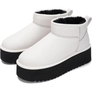 imageProject Cloud 100 Genuine Leather Ankle Boots for Women  AntiSlip Memory Foam Insole Womens Boots  Lightweight Winter Womens Shoes Ankle Booties for Women HuggyWhite