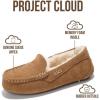 imageProject Cloud 100 Genuine Leather Slippers for Women  Fur Lined Outdoor Slippers for Women Footwear with Memory Foam  Stylish Womens Moccasin CathiChestnut