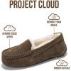 imageProject Cloud 100 Genuine Leather Slippers for Women  Fur Lined Outdoor Slippers for Women Footwear with Memory Foam  Stylish Womens Moccasin CathiChocolate