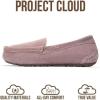 imageProject Cloud 100 Genuine Leather Slippers for Women  Fur Lined Outdoor Slippers for Women Footwear with Memory Foam  Stylish Womens Moccasin CathiDark Pink Suede