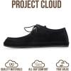 imageProject Cloud 100 Genuine Leather Mens Shoes  LaceUp Loafers for Men with Memory Foam  Lightweight ampamp Non Slip Shoes for Men for Everyday Wear DenverBlack Suede