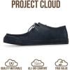 imageProject Cloud 100 Genuine Leather Mens Shoes  LaceUp Loafers for Men with Memory Foam  Lightweight ampamp Non Slip Shoes for Men for Everyday Wear DenverNavy Suede