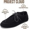 imageProject Cloud 100 Genuine Leather Mens Shoes  LaceUp Loafers for Men with Memory Foam  Lightweight ampamp Non Slip Shoes for Men for Everyday Wear DenverBlack Suede