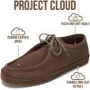 imageProject Cloud 100 Genuine Leather Mens Shoes  LaceUp Loafers for Men with Memory Foam  Lightweight ampamp Non Slip Shoes for Men for Everyday Wear DenverChestnut Suede