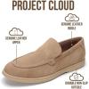 imageProject Cloud Mens Shoes 100 Genuine Leather with Memory Foam Insole Venetian Loafers for Men Footwear  Non Slip Moccasins Loafer Mens Casual Shoes MarkCamel Suede