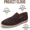 imageProject Cloud Mens Shoes 100 Genuine Leather with Memory Foam Insole Venetian Loafers for Men Footwear  Non Slip Moccasins Loafer Mens Casual Shoes MarkBrown Suede