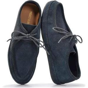 imageProject Cloud 100 Genuine Leather Mens Shoes  LaceUp Loafers for Men with Memory Foam  Lightweight ampamp Non Slip Shoes for Men for Everyday Wear DenverNavy Suede