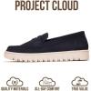 imageProject Cloud Genuine Leather Loafers for Women  Memory Foam Insoles Slip On Shoes for Women  Lightweight Womens Shoes  Non Slip Womens Loafers Filide1Navy Suede