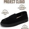 imageProject Cloud Genuine Leather Loafers for Women  Memory Foam Insoles Slip On Shoes for Women  Lightweight Womens Shoes  Non Slip Womens Loafers Filide1Black Mono