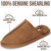 imageProject Cloud Mens Slippers 100 Genuine Leather and Genuine Shearling Lining  House Slippers for Men with Memory Foam Insole  Lightweight ampamp Non Slip Mens House Shoes ChillScotch Suede Scuff