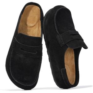 imageProject Cloud 100 Genuine Leather MoccasinStyle Clogs for Women  Memory Foam and Water Resistant Mules Slipon  NonSlip and Durable Clogs Casual Shoes for Women FootwearBlack  Haven