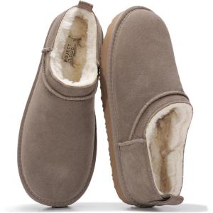 imageProject Cloud 100 Genuine Leather Micro Boots for Women  Water Resistant Womens Boots with Memory Foam Insole  Slip On Fall Shoes for Women 2025 for AllDay Comfort HIPSTERTaupe Suede