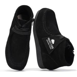 image:imageProject Cloud Kids Boots 100 Genuine Leather Chukka NonSlip Fall Shoes Girls Boots for Kids with Memory Foam Insole amp Gum Rubber Sole Boys amp Girls Shoes Kids WallybootBlack Suede