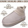 image:imageProject Cloud 100 Genuine Leather amp Australian Shearling Slippers for Kids  Memory Foam Fuzzy amp NonSlip Fluffy Slippers Girls Footwear amp Boys Footwear Kids Unisex ShoesGrey Suede  Dreamon