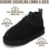 image:imageProject Cloud 100 Genuine Leather amp Australian Shearling Slippers for Kids  Memory Foam Fuzzy amp NonSlip Fluffy Slippers Girls Footwear amp Boys Footwear Kids Unisex ShoesBlack Suede  Dreamon