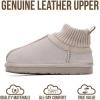 image:imageProject Cloud 100 Genuine Leather amp Australian Shearling Slippers for Kids  Memory Foam Fuzzy amp NonSlip Fluffy Slippers Girls Footwear amp Boys Footwear Kids Unisex ShoesGrey Suede  Dreamon