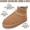 image:imageProject Cloud 100 Genuine Leather amp Australian Shearling Slippers for Kids  Memory Foam Fuzzy amp NonSlip Fluffy Slippers Girls Footwear amp Boys Footwear Kids Unisex ShoesChestnut Suede  Dreamon