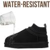 image:imageProject Cloud 100 Genuine Leather amp Australian Shearling Slippers for Kids  Memory Foam Fuzzy amp NonSlip Fluffy Slippers Girls Footwear amp Boys Footwear Kids Unisex ShoesBlack Suede  Dreamon
