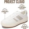 image:imageWomens LaceUp Fashion Sneakers  Nita by Project CloudWhite Silver