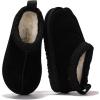 image:imageProject Cloud 100 Genuine Leather amp Australian Shearling Slippers for Kids  Memory Foam Fuzzy amp NonSlip Fluffy Slippers Girls Footwear amp Boys Footwear Kids Unisex ShoesBlack