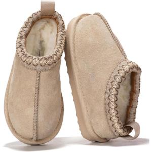 image:imageProject Cloud 100 Genuine Leather amp Australian Shearling Slippers for Kids  Memory Foam Fuzzy amp NonSlip Fluffy Slippers Girls Footwear amp Boys Footwear Kids Unisex ShoesSand Suede