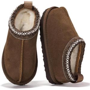 image:imageProject Cloud 100 Genuine Leather amp Australian Shearling Slippers for Kids  Memory Foam Fuzzy amp NonSlip Fluffy Slippers Girls Footwear amp Boys Footwear Kids Unisex ShoesMocha Suede