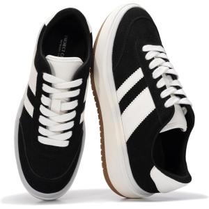 image:imageWomens LaceUp Fashion Sneakers  Nita by Project CloudBlack