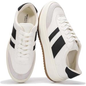 image:imageWomens LaceUp Fashion Sneakers  Nita by Project CloudWhiteblack Stripes