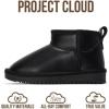 image:imageProject Cloud 100 Genuine Leather Girls Boots  Water Resistant amp Lightweight Ankle Boots with Memory Foam  Cozy amp Fur Non Slip Kids Boots for Girls amp Boys Perfect for FallBlack Leather