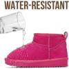 image:imageProject Cloud 100 Genuine Leather Girls Boots  Water Resistant amp Lightweight Ankle Boots with Memory Foam  Cozy amp Fur Non Slip Kids Boots for Girls amp Boys Perfect for FallFuschia Suede