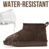 image:imageProject Cloud 100 Genuine Leather Girls Boots  Water Resistant amp Lightweight Ankle Boots with Memory Foam  Cozy amp Fur Non Slip Kids Boots for Girls amp Boys Perfect for FallChocobrown Suede