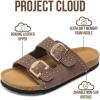 image:imageProject Cloud 100 Genuine Leather Sandals Women Footwear  Lightweight Womens Sandals with Memory Foam Insole amp Natural Cork Footbed Beach Essentials Slides for Women Venita StudMushroom