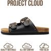 image:imageProject Cloud 100 Genuine Leather Sandals Women Footwear  Lightweight Womens Sandals with Memory Foam Insole amp Natural Cork Footbed Beach Essentials Slides for Women Venita StudBlack