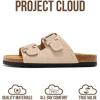 image:imageProject Cloud 100 Genuine Leather Sandals Women Footwear  Lightweight Womens Sandals with Memory Foam Insole amp Natural Cork Footbed Beach Essentials Slides for Women Venita StudSand